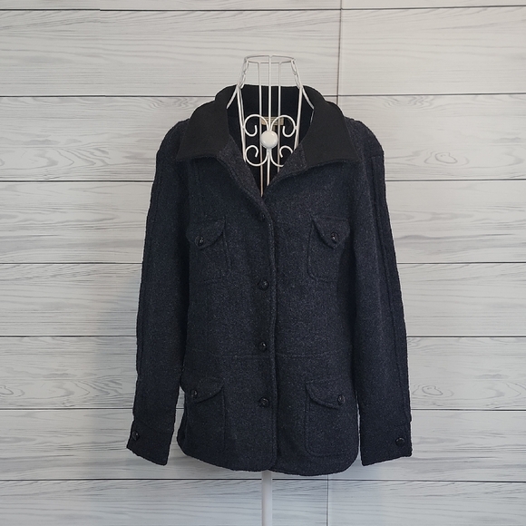 Venario Country Fashion 100% Wool Field Jacket Women's Size L - Picture 1 of 11